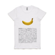 Banana Ingredients T-Shirt (Women's)