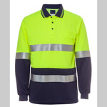 JB's Hi Vis Long Sleeve (D+N) Traditional Polo