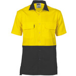 DNC Workwear HiVis 3 Way Cool-Breeze Cotton S/S Shirt 3937