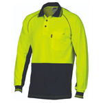 DNC Workwear Hi Vis Cotton Backed Cool-Breeze Contrast Polo 3720