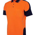 HI VIS Contrast Piping Polo